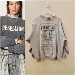 Vintage Coconut Joe Oversized Sweatshirt for size small and medium